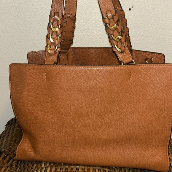 Tory Burch Brown Leather Tote Bag - Picture 5 of 10